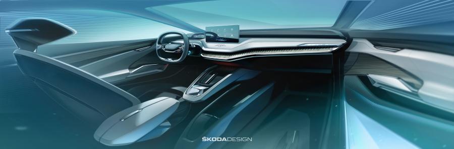 Эскиз Skoda Vision iV 2019 года  (фото 14 из 30)